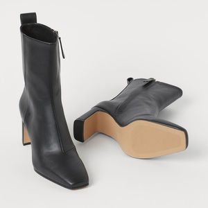 H&M square toe boot